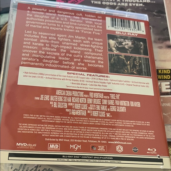 #1187+ MVD Rewind Collection Force: Five DVD - Picture 5 of 6